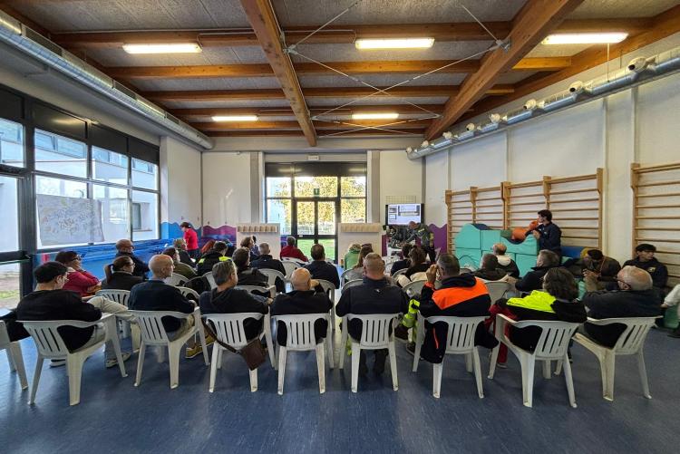 Una sessione del corso di formazione AIPo